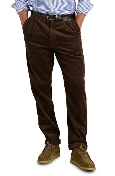 Alex Mill Corduroy Pleated Pants In Chocolate