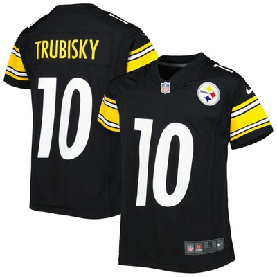 Nike Kids' Youth  Mitchell Trubisky Black Pittsburgh Steelers Game Jersey