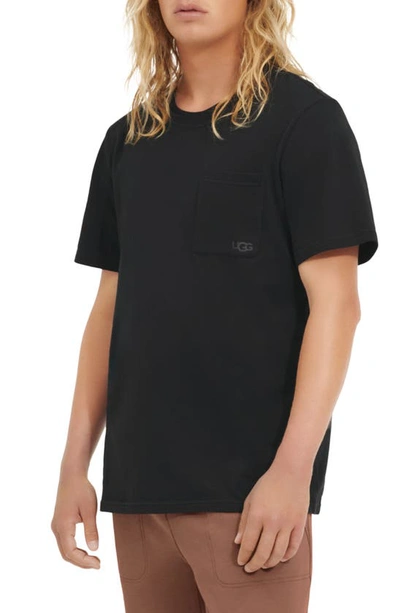 Ugg Garrett Cotton Pocket T-shirt In Black
