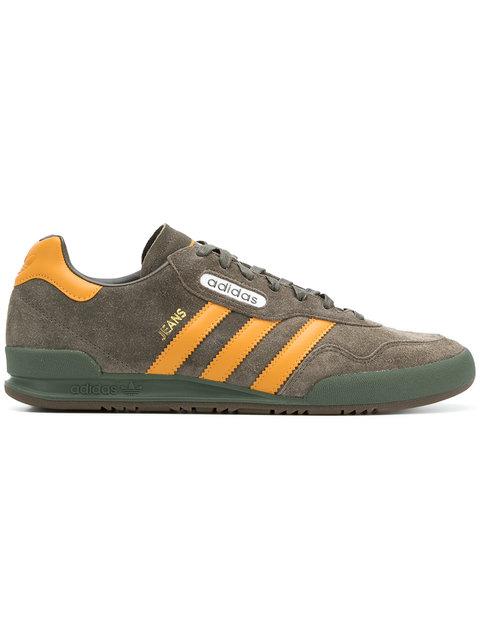 adidas jeans green and yellow
