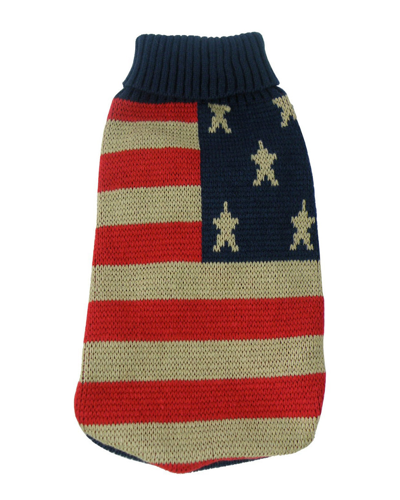 Pet Life Patriot Independence Star Sweater