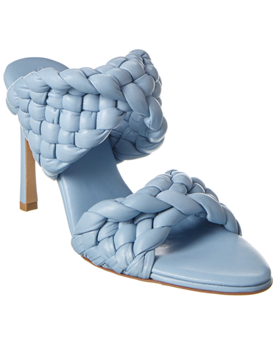 Bottega Veneta Bv Curve Leather Sandal In Blue