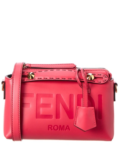 Fendi By The Way Mini Leather Shoulder Bag In Pink