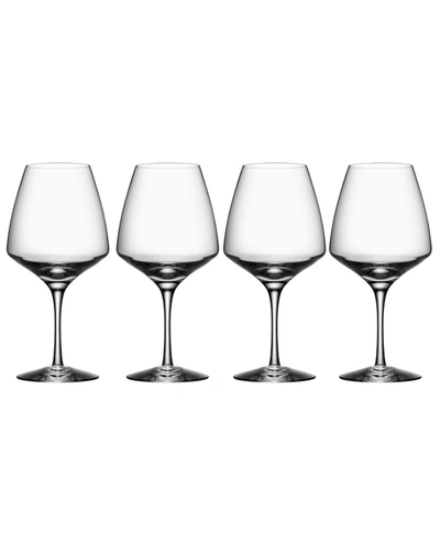 Orrefors Pulse Set Of 4 Wine Glasses In Nocolor