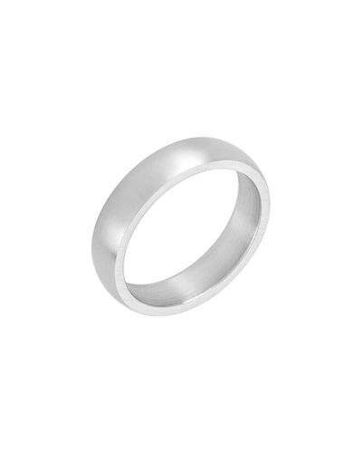 Adornia Stainless Steel Classic Ring In Nocolor