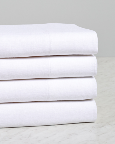 Melange Home Linen Pillowcase Pr Self Hem In White