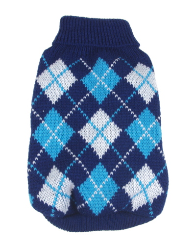 Pet Life Argyle Style Ribbed Fashion Pet Sweater