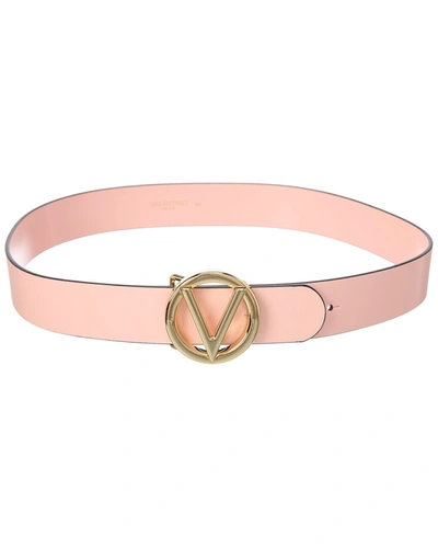 Valentino By Mario Valentino Tf Dnu  Giusy Leather Belt In Pink