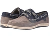Sperry Songfish Suede Wool In Smoked Pearl/navy