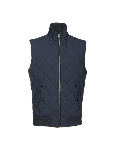 Ermenegildo Zegna Down Jackets In Dark Blue