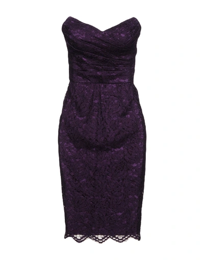 Dolce & Gabbana 及膝连衣裙 In Purple