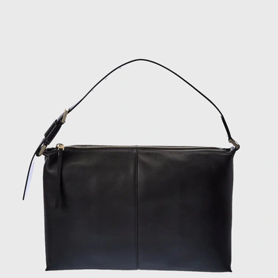 Allsaints Edbury Leather Shoulder Bag In Nocolor