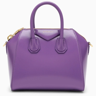 Givenchy Purple Antigona Leather Handbag