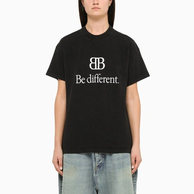 Balenciaga Black Be Different T-shirt