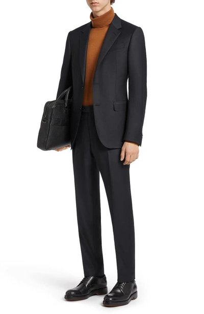 Zegna Men's Trofeo Milano Two-piece Wool Suit In Nvy Sld