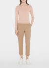 Loro Piana Featherweight Cashmere Turtleneck Sweater In Strawberry