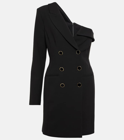 Veronica Beard Middleton One-shoulder Blazer Mini Dress In Black | ModeSens