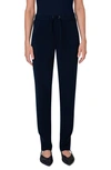 Akris Punto Mike Tapered Crepe Pants In Navy