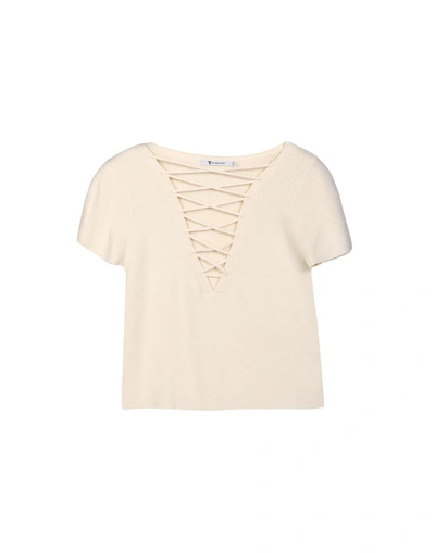 Alexander Wang T Sweater In Ivory