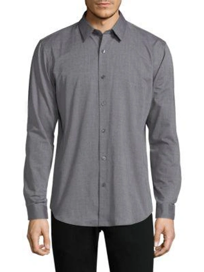 Theory Casual Button-down Shirt In Black