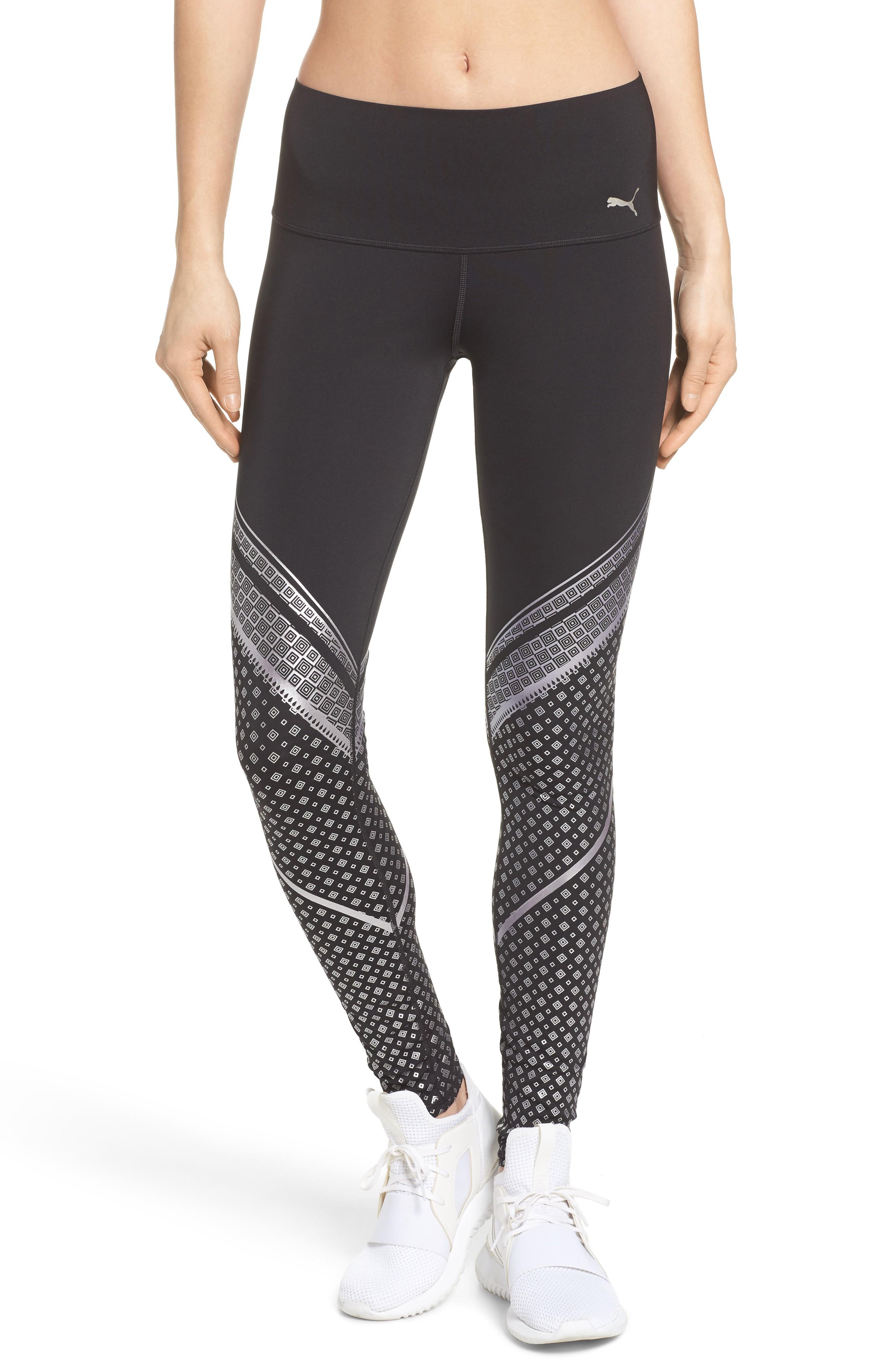 Puma Printed Compression Training Leggings In Black | ModeSens