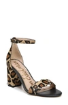 Sam Edelman Odila Sandal In New Nude Leopard Brahma Hair