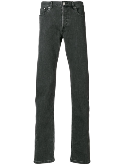 Apc New Standard Straight Jeans In Grey
