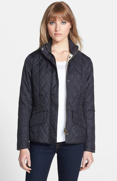 Barbour Flyweight Cavalry Quilted Jacket, Indigo/stone In Indigo/ Stone