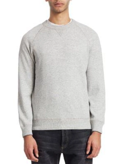 Brunello Cucinelli Raglan Sleeve Sweatshirt In Pebble