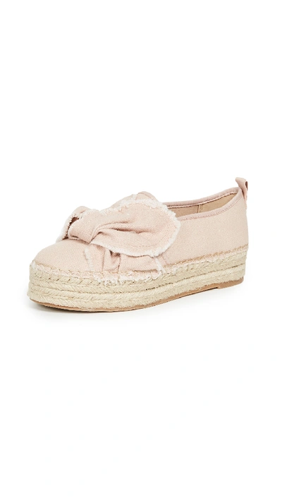 Sam Edelman Cabrera Platform Espadrilles In Shell Pink