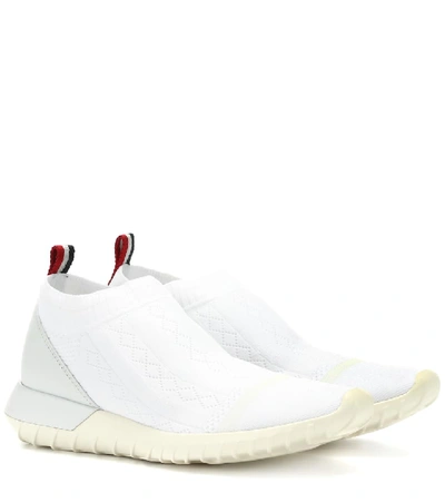 Moncler Giroflee Sock Sneakers In White