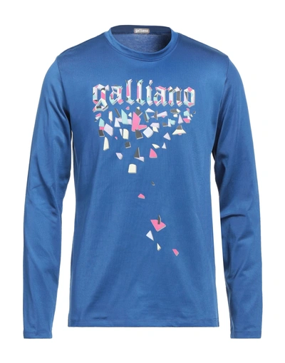 Galliano T-shirts In Blue