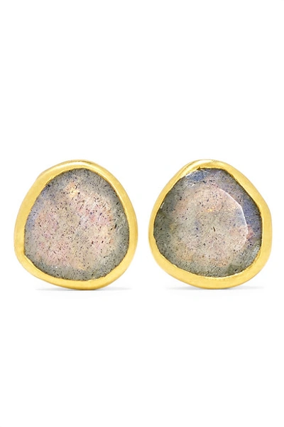 Pippa Small 18-karat Gold Labradorite Earrings