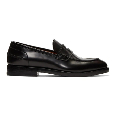 Lanvin Penny Leather Loafers In Black