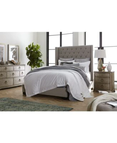 Furniture Monroe Ii Upholstered Bedroom  Collection Created For Macys In Charcoal