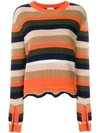 Moncler Multistriped Sweater In Multicolour