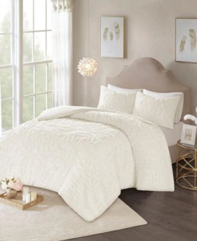 Madison Park Laetitia Medallion Cotton Chenille Duvet Cover Sets Bedding In Blush