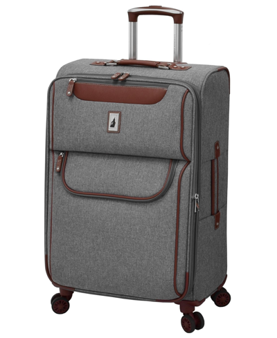 London Fog Westminster 20" Expandable Carry-on Spinner In Gray