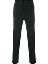 Prada Zip Cuff Tailored Trousers In Black