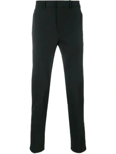 Prada Zip Cuff Tailored Trousers In Black