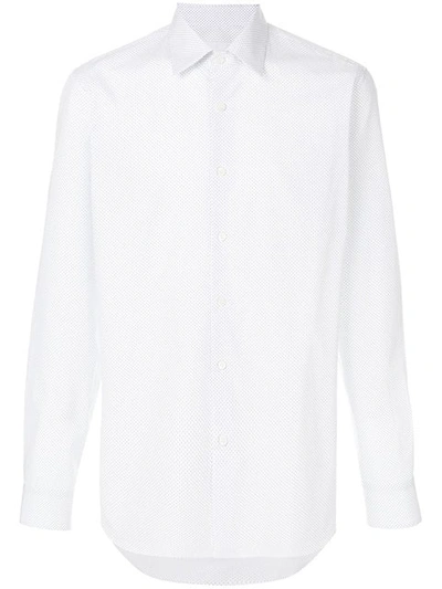 Prada Micro Dots Printed Shirt - White