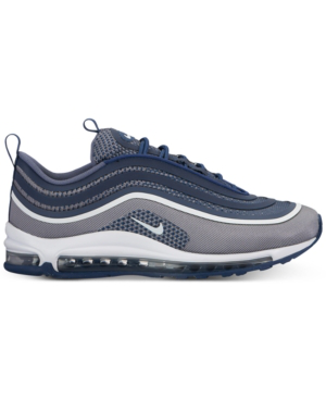Nike Men's Air Max 97 Ul 2017 Running Sneakers From Finish Line In Navy/white-navy-lt Carbon