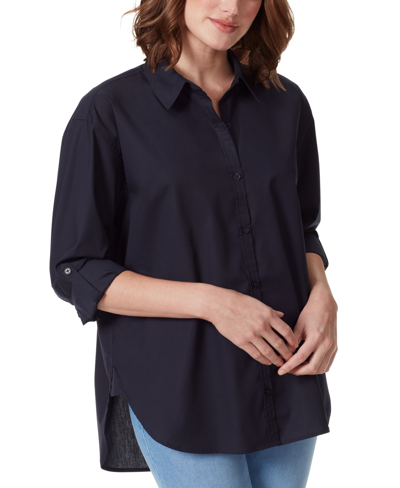 Gloria Vanderbilt Plus Size Amanda Shirt In Black