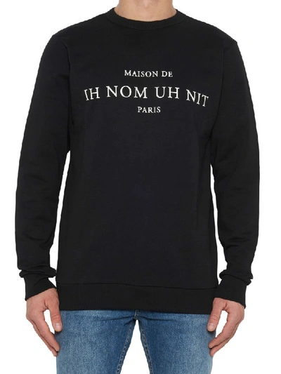 Ih Nom Uh Nit Print Sweatshirt In Black
