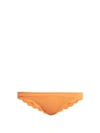 Marysia Broadway Scallop-edged Bikini Briefs In Orange