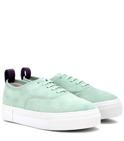 Eytys Woman Mother Suede Platform Sneakers Mint