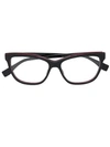 Fendi Eyewear Square Frame Glasses - Black