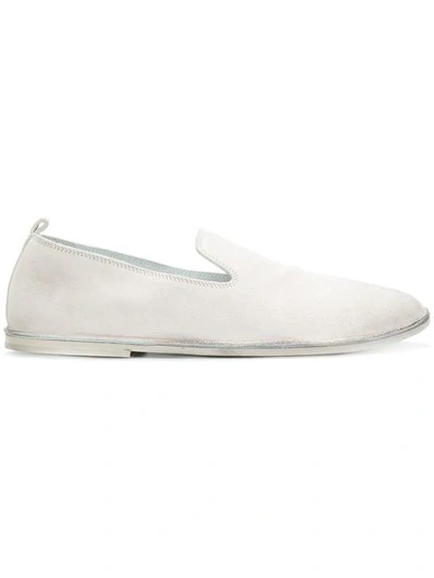 Marsèll Round Toe Slippers In White