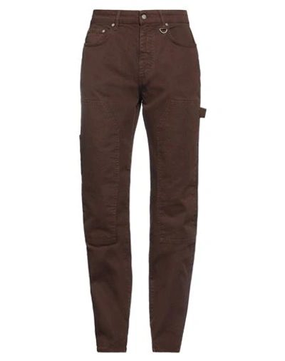 Represent Brown Stretch Cotton Jeans In Brown