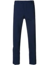 Pt01 Cropped Tailored Trousers In Blue